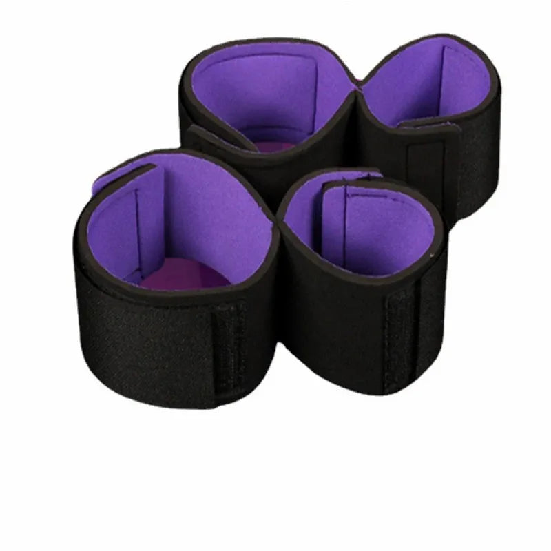 Adult SM Restraint Handcuffs& Ankle Cuffs Slave Tools Bdsm Wrist To Ankle Cuffs Open Leg Hand Toys Bondage For Couples