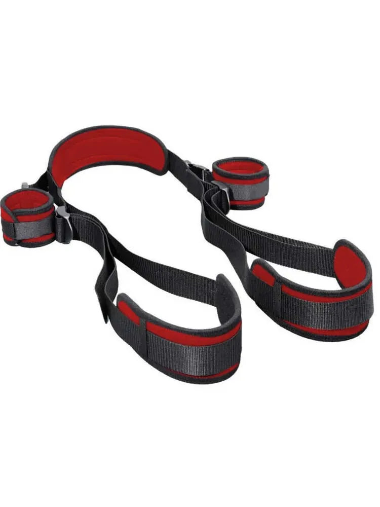 BDSM Sex Bondage Set Adult Bedroom Sex Swing Bondage Restraint Adjustable Rope With Handcuffs Neck And Legs Retraints Straps For