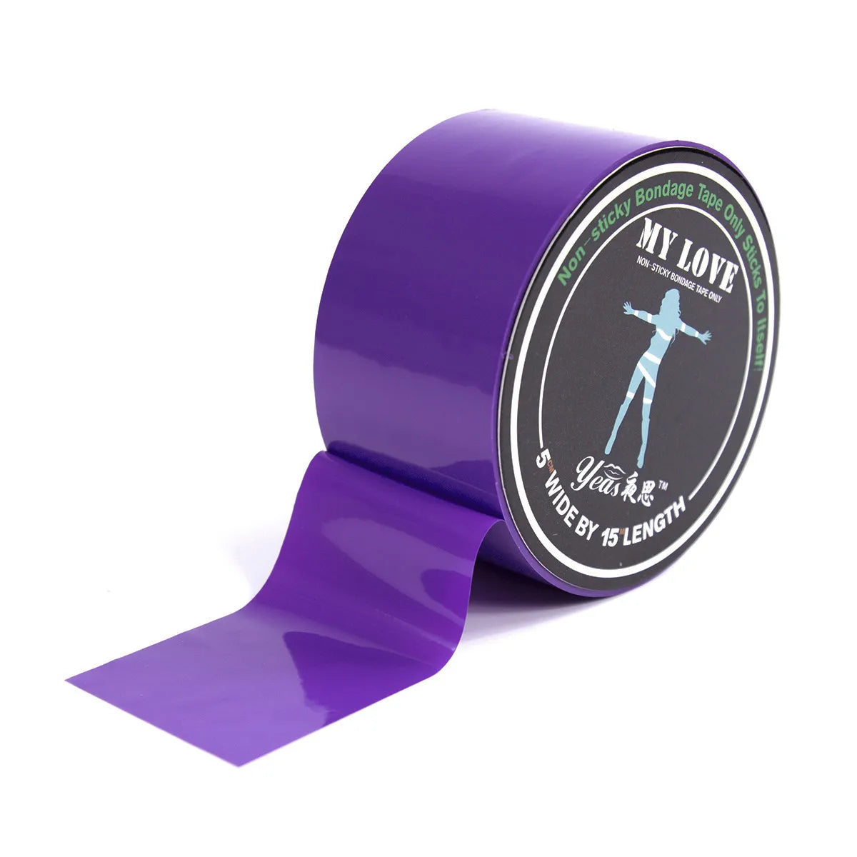BDSM Bondage Electrostatic Adsorption Tape Skin Friendly Body Harness Tied Static Sex Toys for Couple Tied Adult Toy 15M