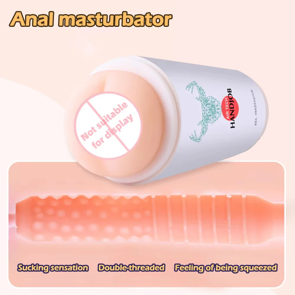 Realistic Vagina Sex Toys Scrotum Stimulator Safe Silicone Vaginal Male Masturbator Soft Pocket Pussy Male Sex Toy JoinJJtoy