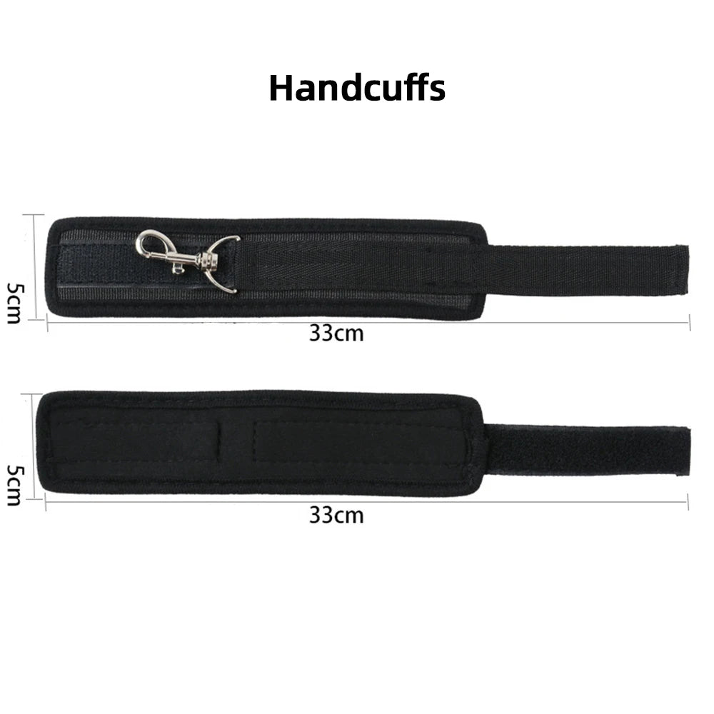 SM Bdsm Handcuffs Fetish Bdsm Kit Bondage Restraint Gag Tape Rope Collar Adult Sextoy Cosplay Erotic Sex Toys for Couple Women