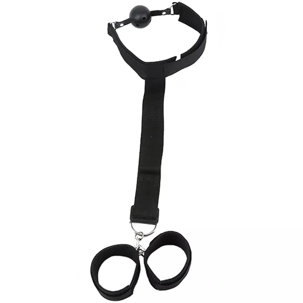 SM Bdsm Handcuffs Fetish Bdsm Kit Bondage Restraint Gag Tape Rope Collar Adult Sextoy Cosplay Erotic Sex Toys for Couple Women