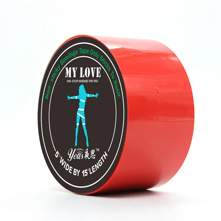 BDSM Bondage Electrostatic Adsorption Tape Skin Friendly Body Harness Tied Static Sex Toys for Couple Tied Adult Toy 15M
