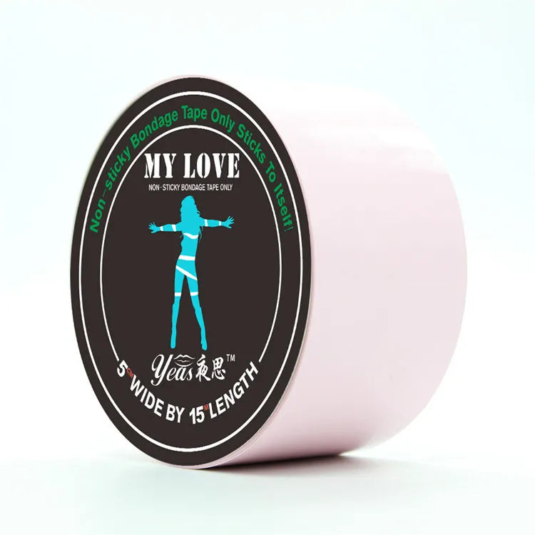 BDSM Bondage Electrostatic Adsorption Tape Skin Friendly Body Harness Tied Static Sex Toys for Couple Tied Adult Toy 15M