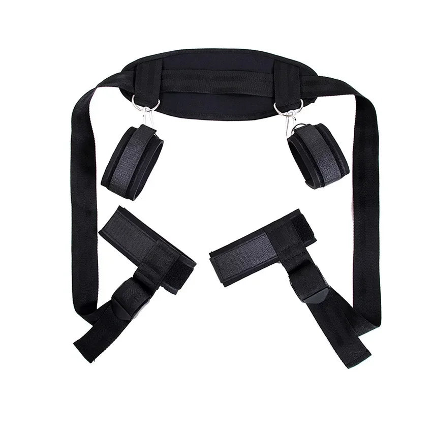 Couple Bondage Game Velcro Bed Sensual Restraints Gear Sexual Position Fixing Strap Escape-Proof BDSM Bondage Kit for Beginners