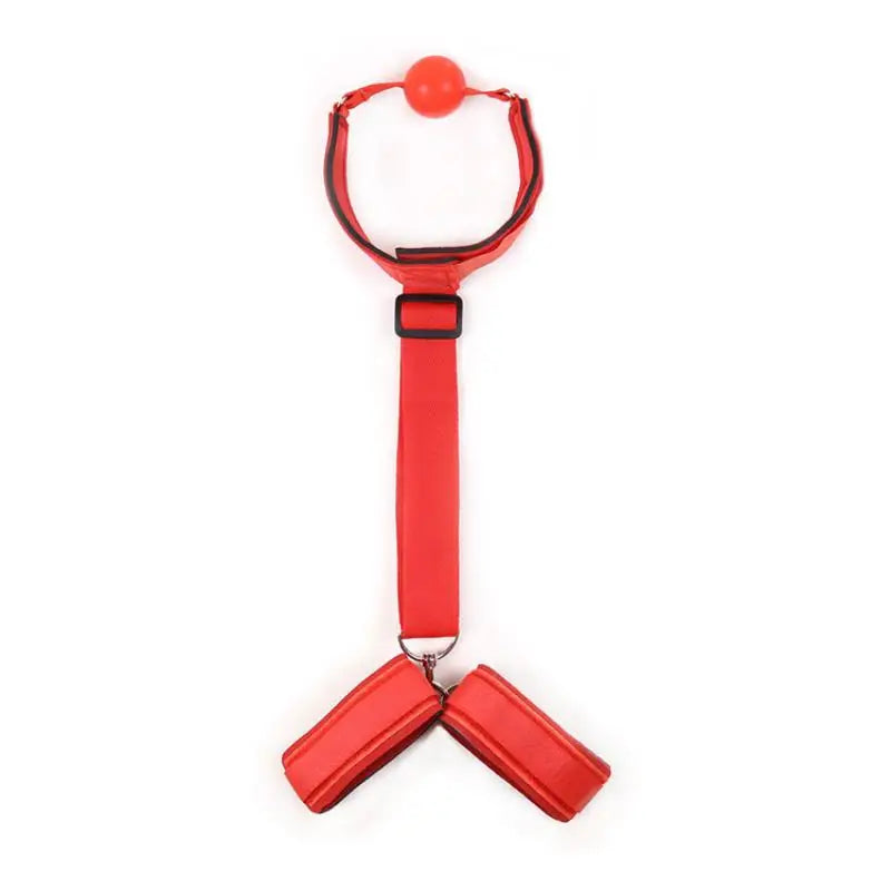 textureComplete Bondage Set Handcuffs Cuffs Strap Whip Rope Mouth Gag Adult Sex Toys for Couples Bedroom Erotic Game