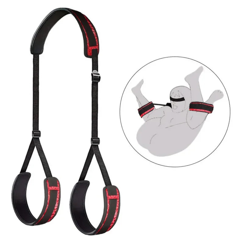 BDSM Bondage Sex Toys for Woman Adjustable Handcuffs & Ankle Cuffs Adult Games Erotic Restraints Kit Slave Chastity Accessories