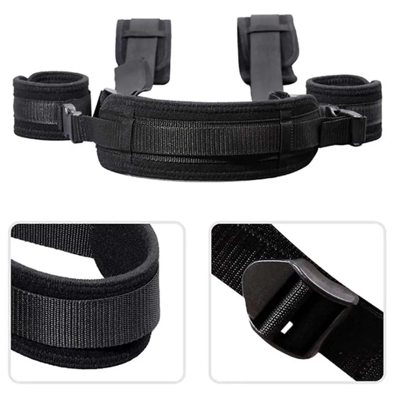 BDSM Sex Bondage Set Adult Bedroom Sex Swing Bondage Restraint Adjustable Rope With Handcuffs Neck And Legs Retraints Straps For