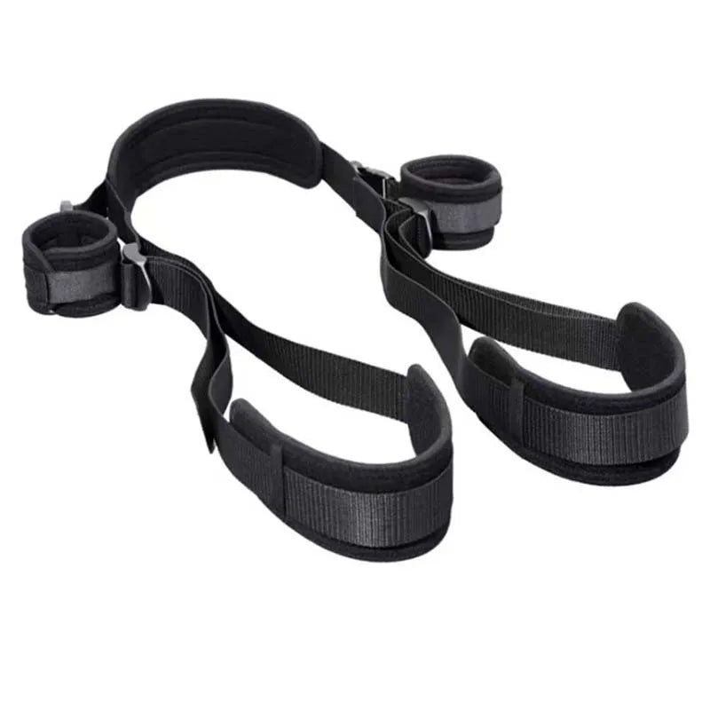 BDSM Sex Bondage Set Adult Bedroom Sex Swing Bondage Restraint Adjustable Rope With Handcuffs Neck And Legs Retraints Straps For