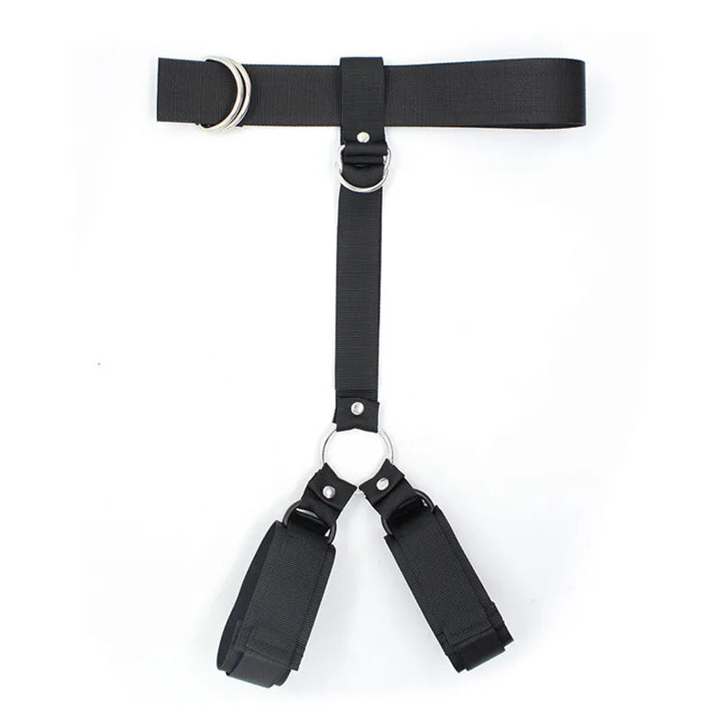 Behind Back Hand Cuffs Slave Collar BDSM Bondage Restraints Mouth Gag Harness For Women Bondage Gear Erotic Toys For Couples