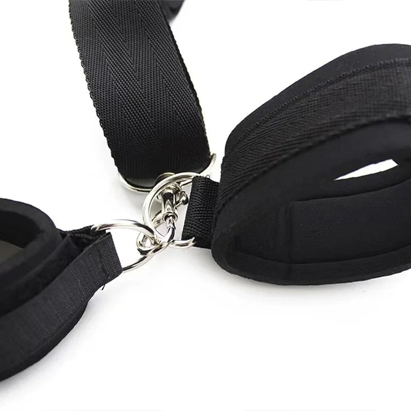Adult Bondage Gear SM Back Handcuff Restraint Set Mouth Gag Slave Play Sextoy Bondage Kit for Adult Gear Adult Couple Woman 18+