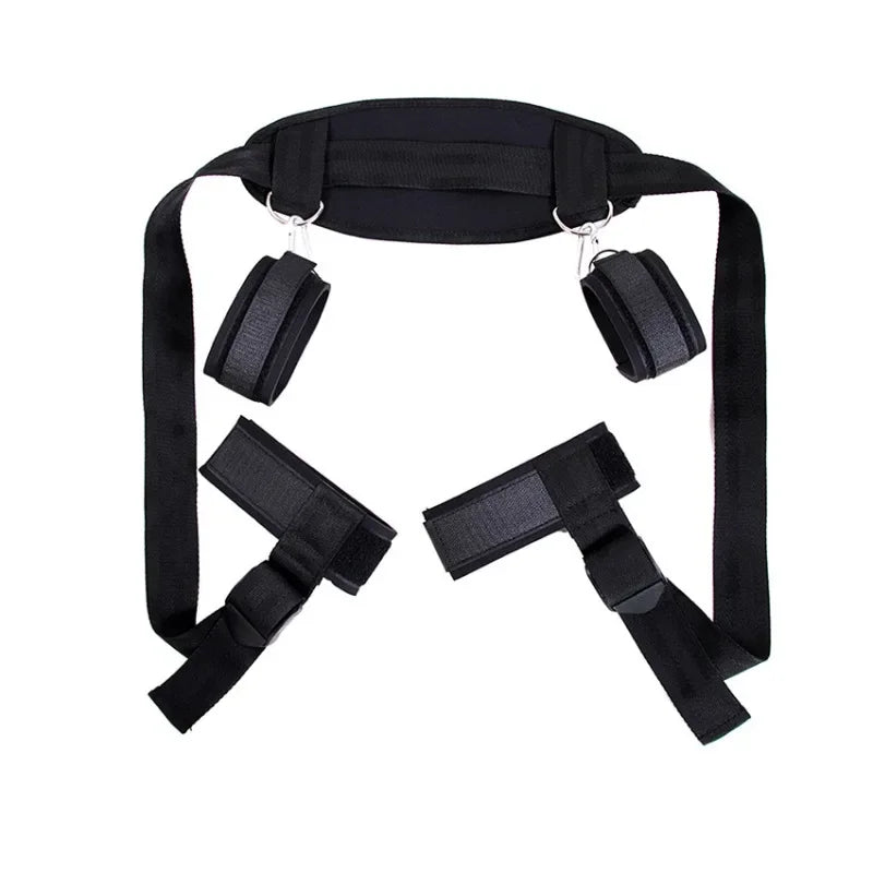 Couple Bondage Game Velcro Bed Sensual Restraints Gear Sexual Position Fixing Strap Escape-Proof BDSM Bondage Kit for Beginners