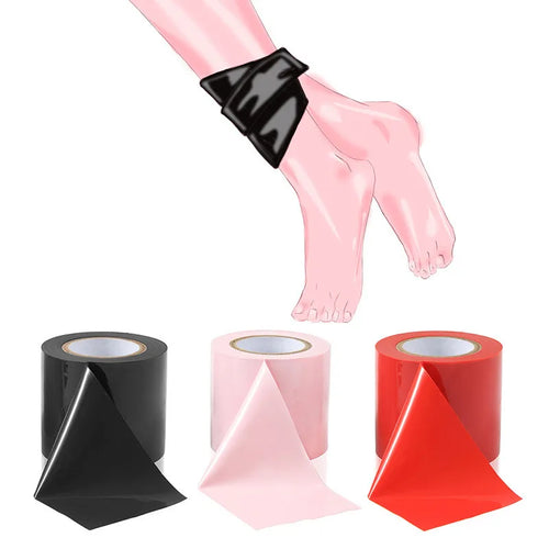 BDSM Bondage Electrostatic Adsorption Tape Skin Friendly Body Harness Tied Static Sex Toys for Couple Tied Adult Toy 15M