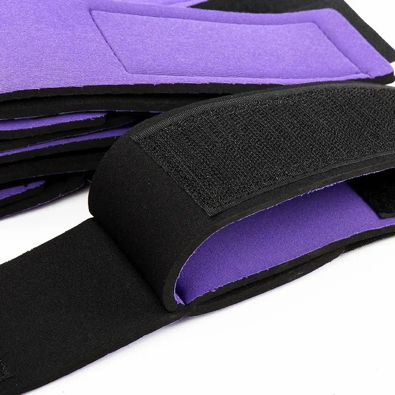Adult SM Restraint Handcuffs& Ankle Cuffs Slave Tools Bdsm Wrist To Ankle Cuffs Open Leg Hand Toys Bondage For Couples