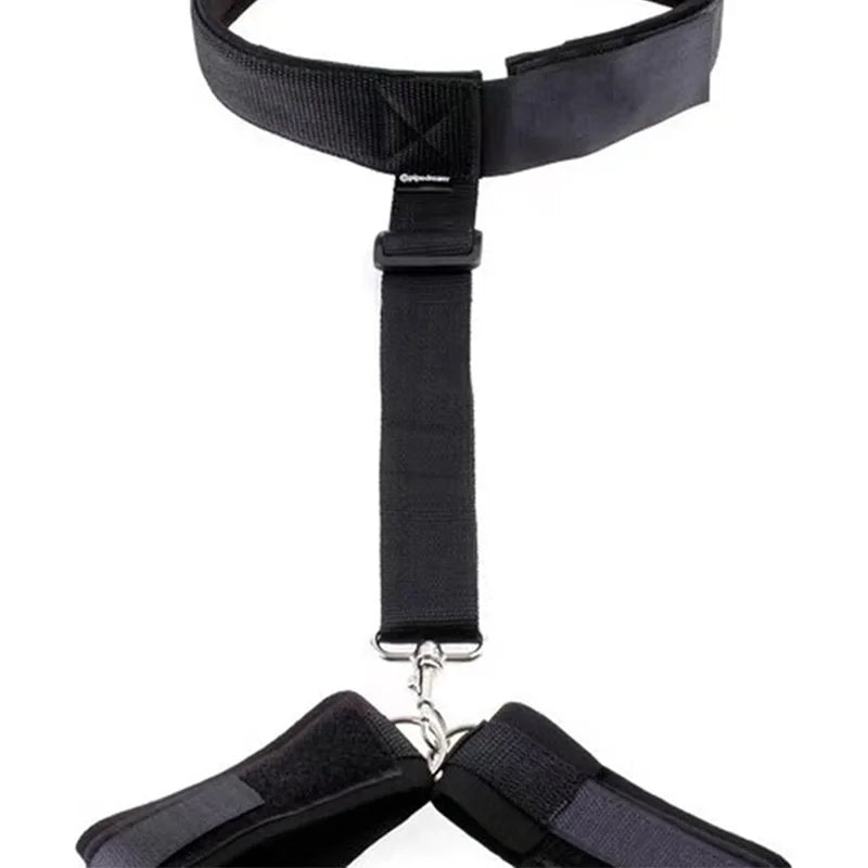 Adult Bondage Gear SM Back Handcuff Restraint Set Mouth Gag Slave Play Sextoy Bondage Kit for Adult Gear Adult Couple Woman 18+