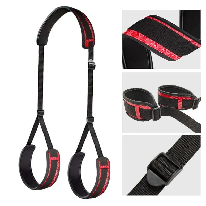 BDSM Bondage Sex Toys for Woman Adjustable Handcuffs & Ankle Cuffs Adult Games Erotic Restraints Kit Slave Chastity Accessories